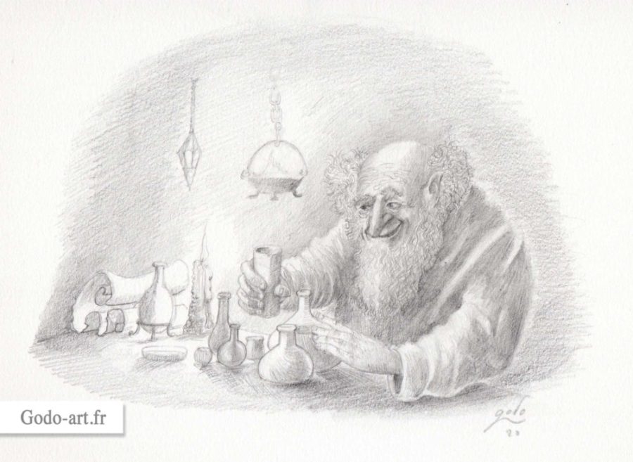 illustration d'alchimiste